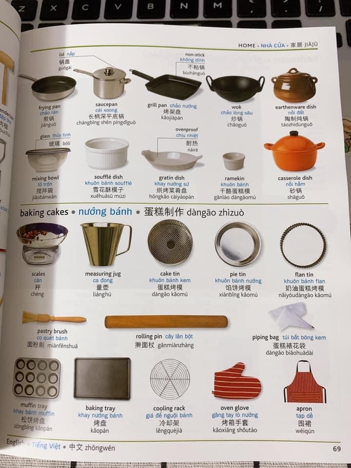 Sách-Visual English Vietnamese Chinese Trilingual Dictionary (Từ điển Anh Trung Việt)