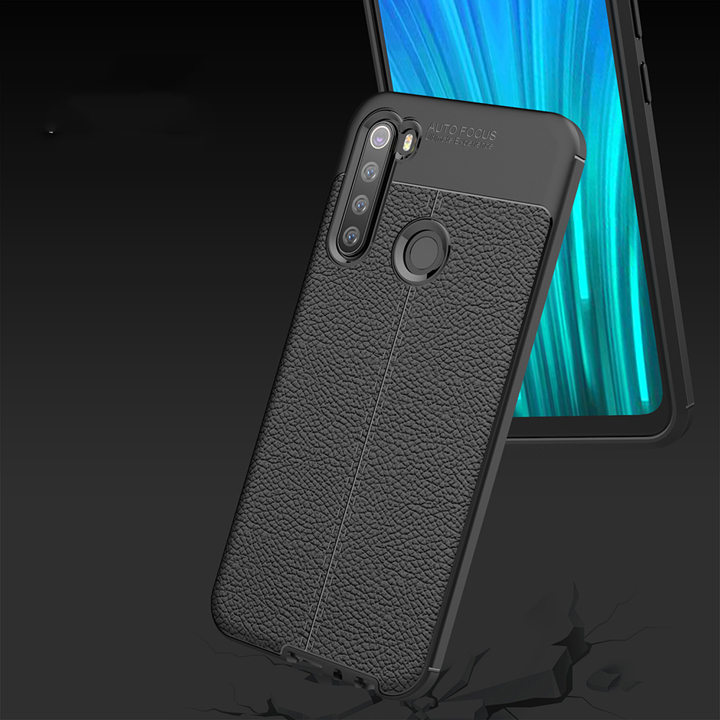 Ốp lưng Xiaomi Redmi Note 8 silicon giả da Auto Focus