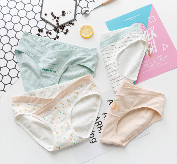Set 4 quần lót bầu beauforme cotton cạp chéo - size m/l/xl/xxl
