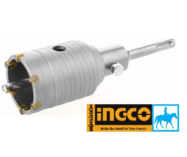 Mũi khoan tường Mũi khoét lỗ tường bê tông 100mm Ingco HCB1001 TOTAL Chính hãng TAC431001