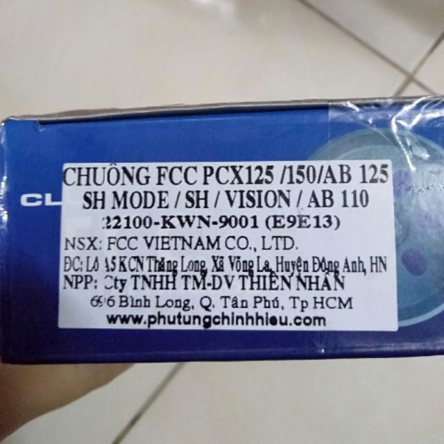 A Chuông FCC PCX Sh Ab Lead Vario Vision