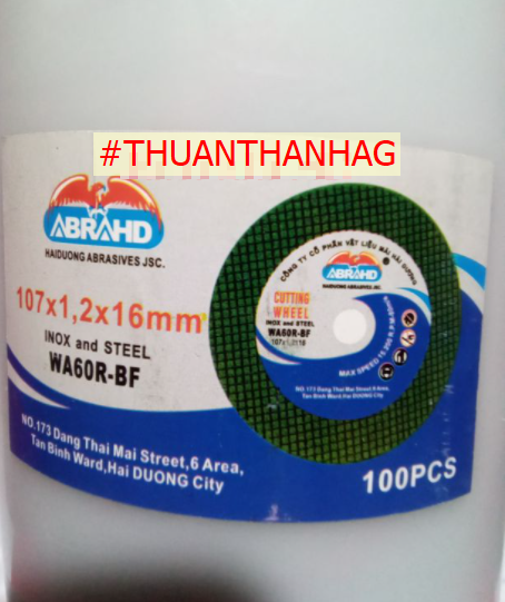 [Chính hãng] Đá cắt sắt Hải dương xanh 100mm ( 100 viên )