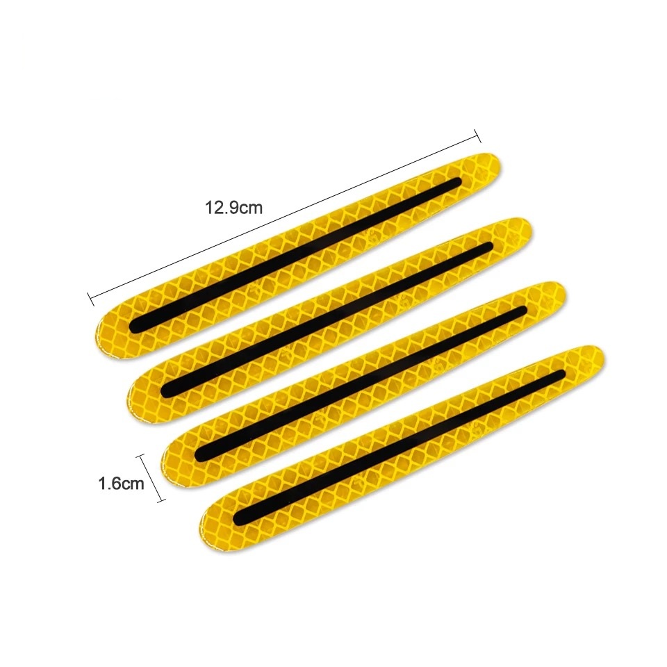 [HCM]Bộ 4 tem decal phản quang tay nắm cửa xe ô tô
