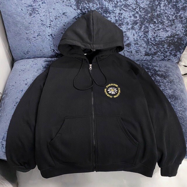 ÁO KHOÁC NỈ HOODIE NỮ FORM RỘNG IN HOA SIÊU PHONG CÁCH ĐANG HOT 2020