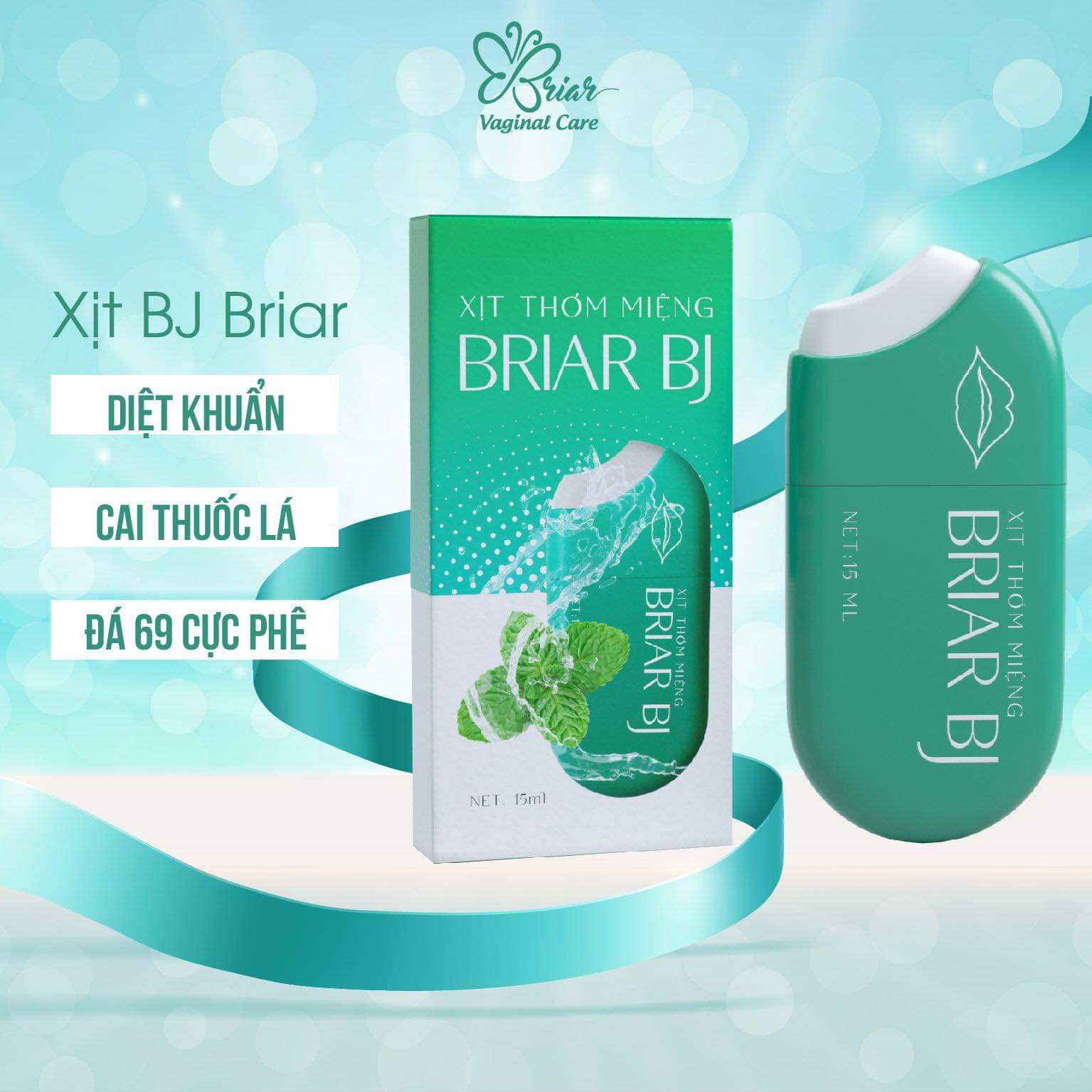 [HCM][HÀNG CHÍNH HÃNG] Xịt thơm miệng Briar BJ - Xịt BUsCU Vét Máng