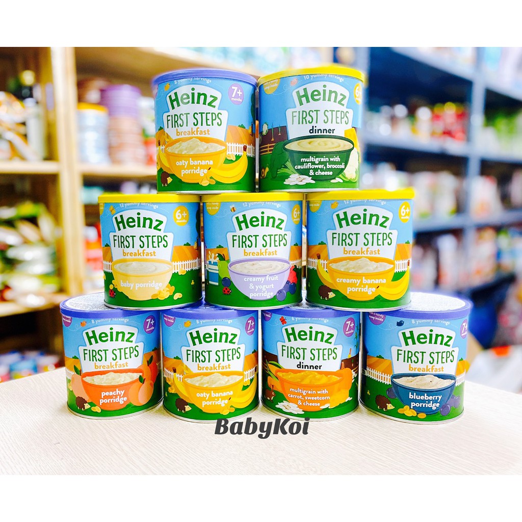 Bột ăn dặm heinz anh cho bé từ 6 tháng hộp 200g