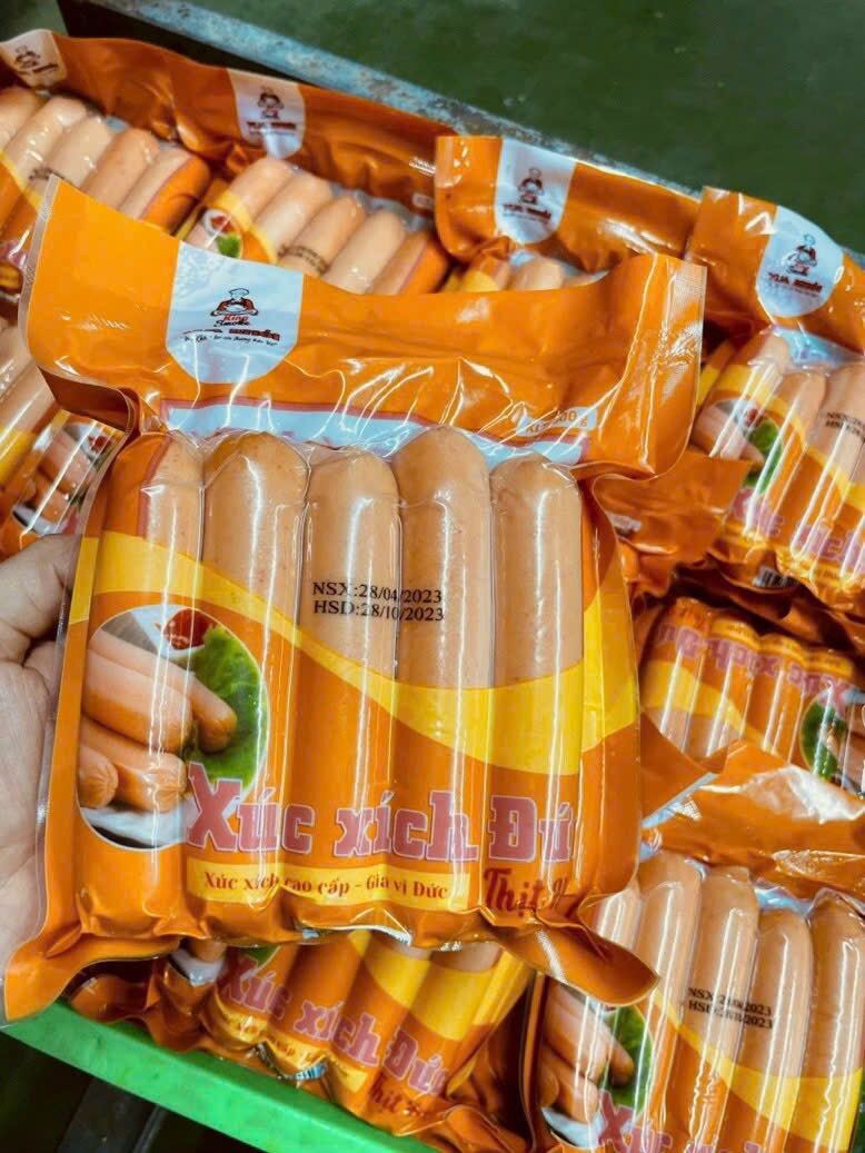 Xúc xích đức thịt heo bịch 500gr