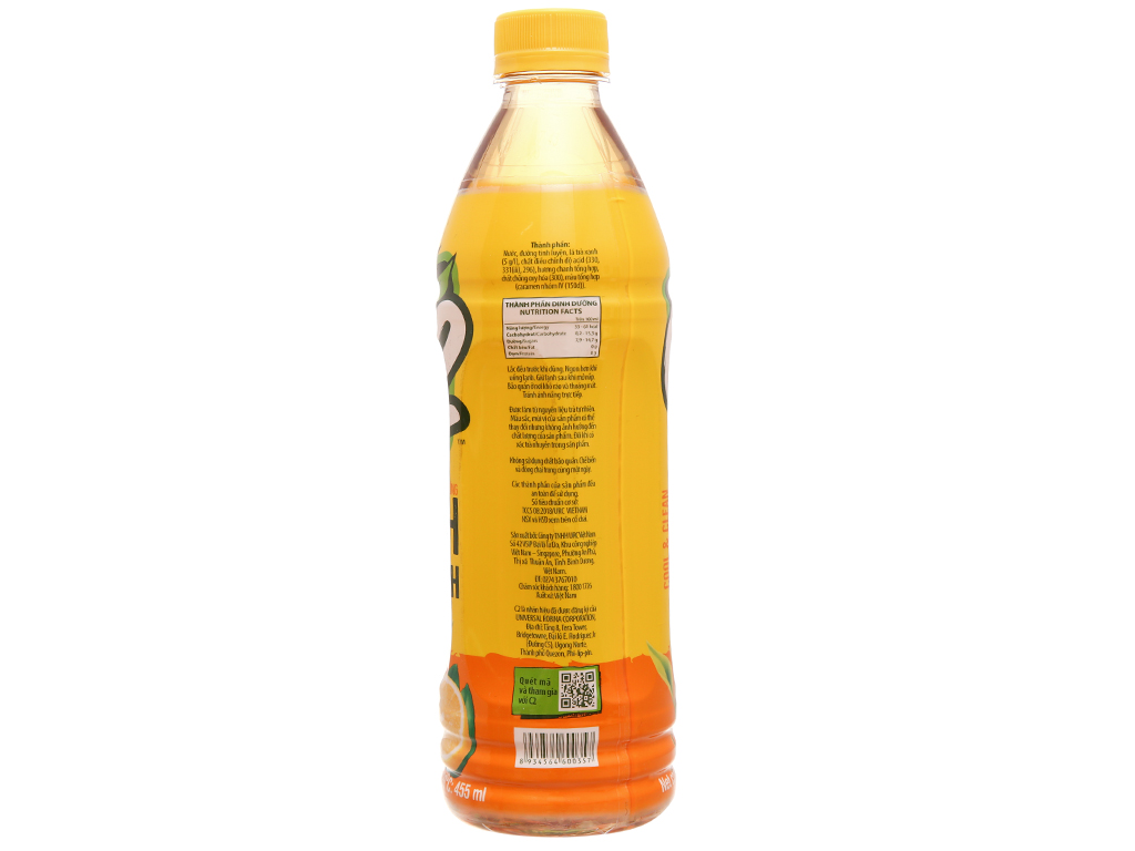 Lốc 6 Chai C2 Chanh Trà Xanh 455ml