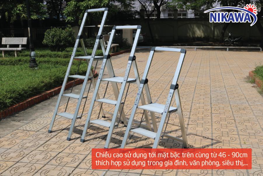 Thang nhôm ghế Nikawa NK3SL (Trắng)