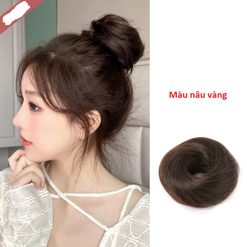 Búi tóc giả tròn thời trang cho nữ