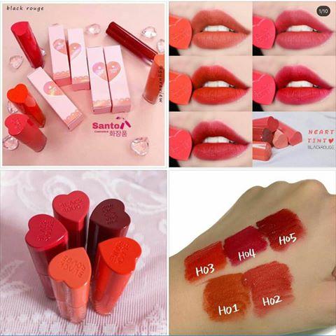 [HCM]Son kem lì Black Rouge Color Lock Heart Tint