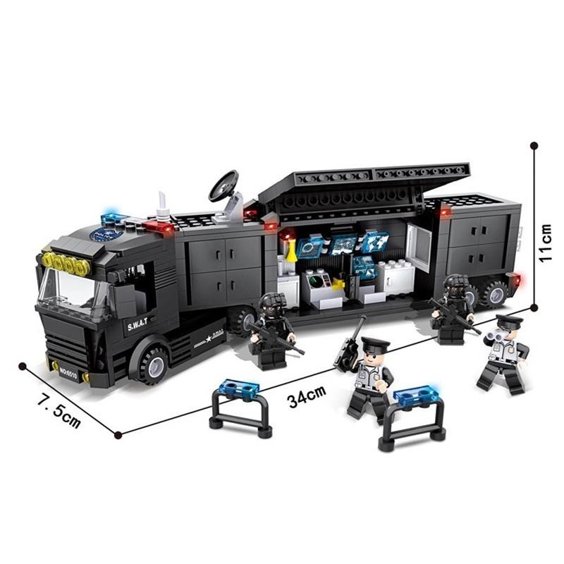 [HCM]Lắp ráp Lego xe ứng cứu thông tin SWAT - 6510
