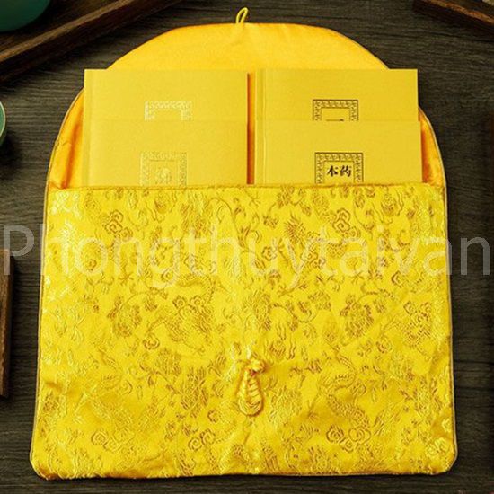 Túi thêu Thổ Cẩm 24cm*34cm ( mẫu giao ngẫu nhiên) - đựng sách, kinh phật, ....