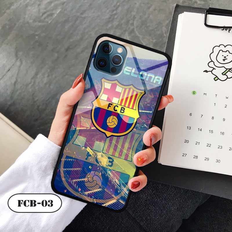 Ốp kính 3D IPHONE 12 PRO MAX - in biểu tượng đội bóng