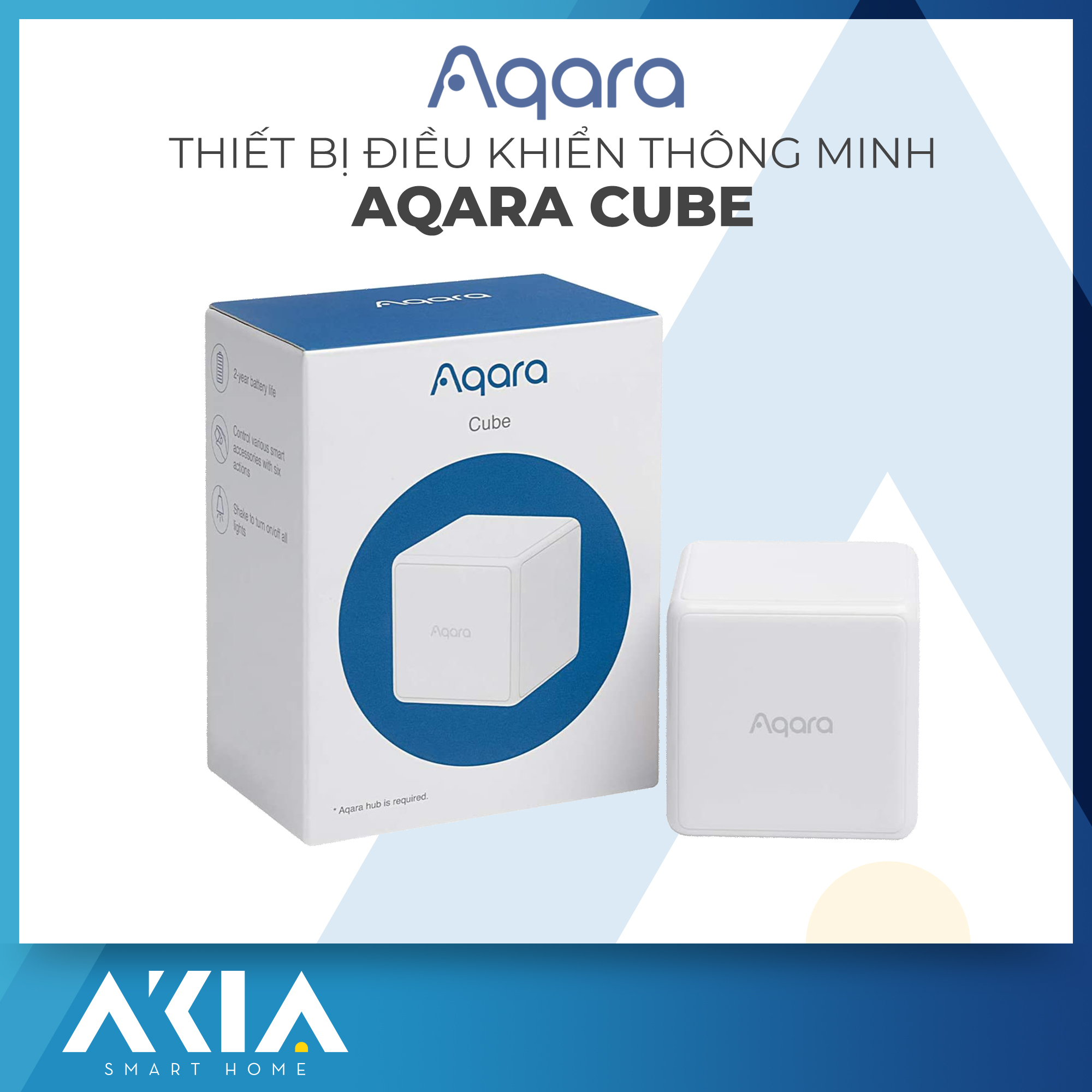 Aqara Cube Thiết bị điều khiển từ xa hình khối MFKZQ01LM - 6 cảm biến