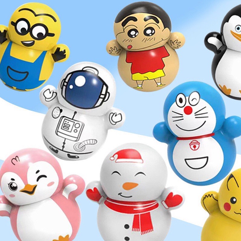 Lật đật mini, đồ chơi lật đật mini doraemon cho bé cute dễ thương giá rẻ