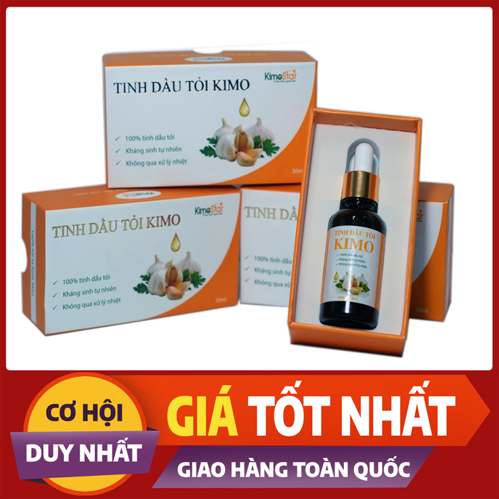 Tinh dầu tỏi Kimo 30ml kháng sinh tự nhiên