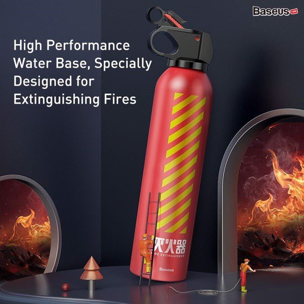 Bình Cứu Hỏa mini Baseus Fire - fighting Hero Car Fire Extinguisher (xịt xa 1.5m - 2m ) LV764