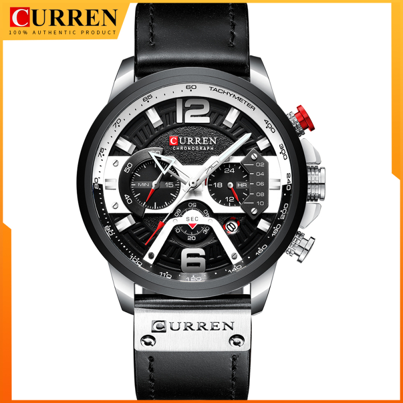 Đồng hồ đeo tay CURREN 8329 cho nam, chống nước 3ATM, động cơ thạch anh, thiết kế đơn giản sang trọng - INTL