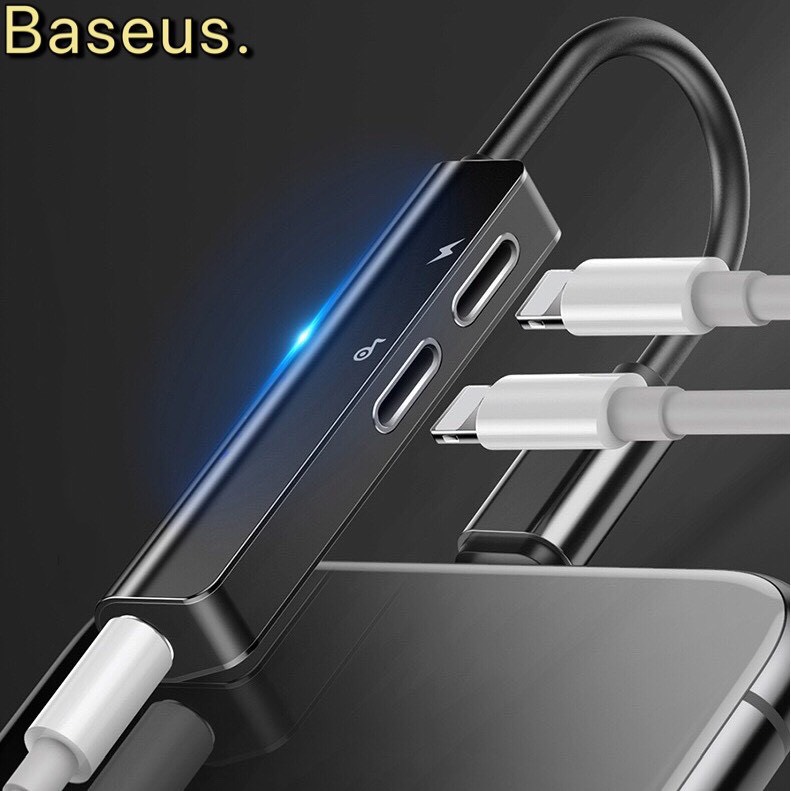 [ CHÍNH HÃNG ] Jack Chuyển Đổi BASEUS Cổng Chia Lightning -100 ĐÁNH GIÁ 5 SAO