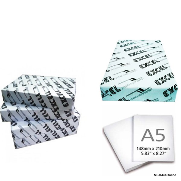 Giấy Excell A5 - 70Gsm Cho Văn Phòng