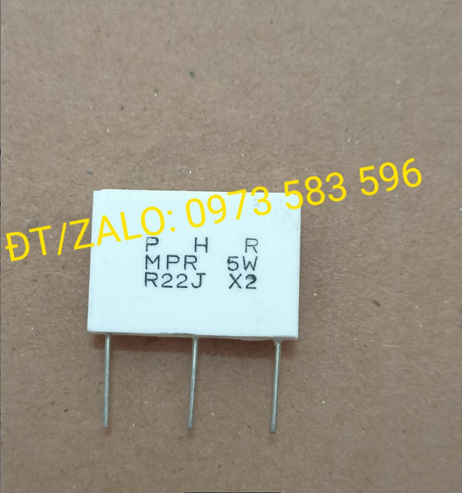 trở sứ R22J 5W 3 chân (10 cái/ Túi)
