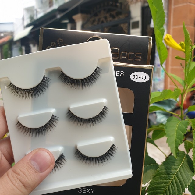 [HCM]Mi giả lông chồn 3D - Mi Chồn 3PCS 1 bộ 3 cặp cao cấp
