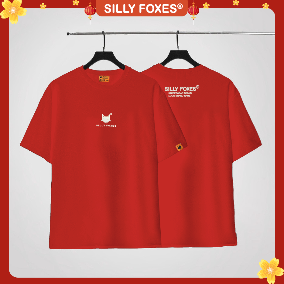 Áo Thun Iconic Logo Silly Foxes Đỏ In Nổi - SLF0023
