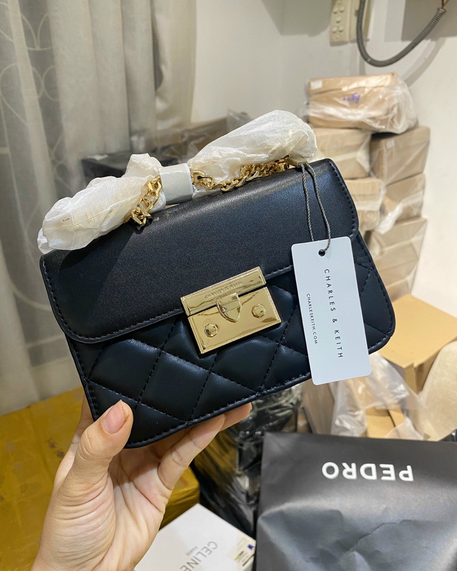 Túi đeo chéo nữ ô trám size 18cm CK2-80701218