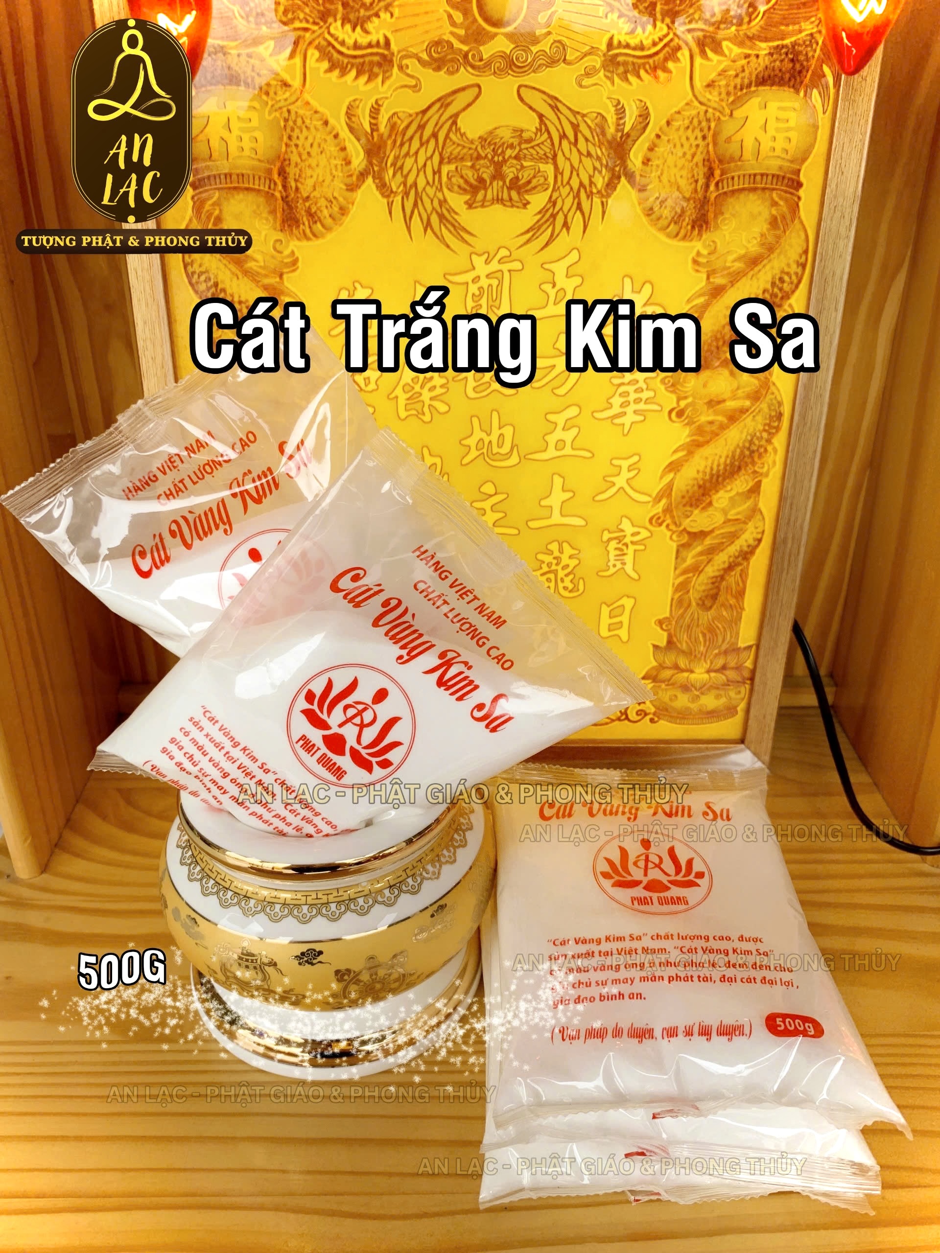 CÁT KIM SA ĐỂ LƯ HƯƠNG 500G/GÓI