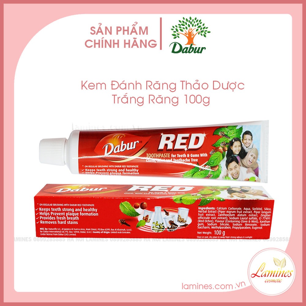 Kem đánh răng thảo thiên nhiên red dabur 100g