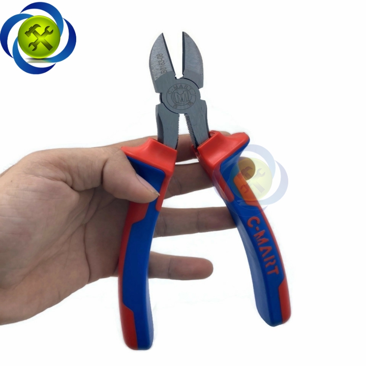 [HCM]Kìm cắt cán xanh đỏ C-Mart B0163-8 200mm 8inch