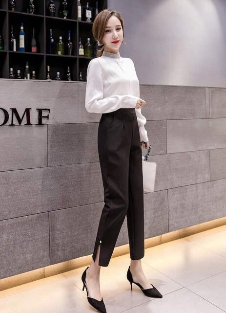 Quần Baggy Xẻ Gấu Siêu Đẹp