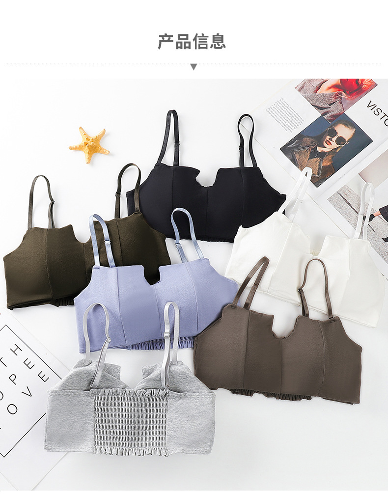 Áo Ngực 2 Dây Cotton Mút Mỏng 2 quây 1805