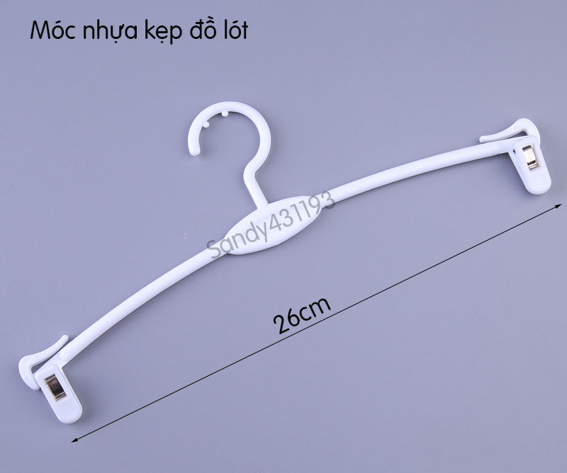 Móc Nhựa Kẹp Đồ Lót ( Bộ 10 móc )