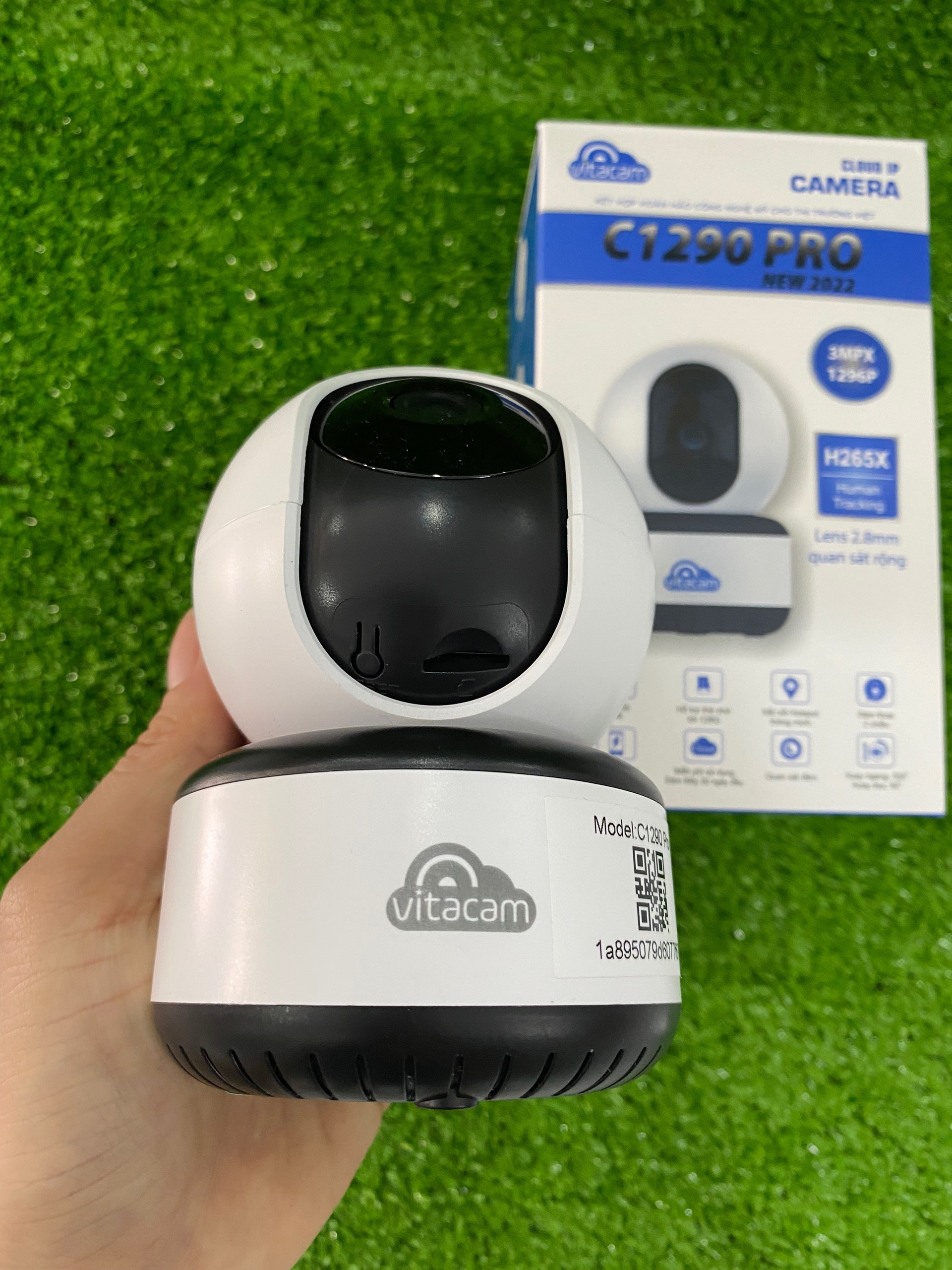 Camera IP Wifi VITACAM C1290 PRO 3MP Robo (Có LAN, Đàm thoại 2 chiều)