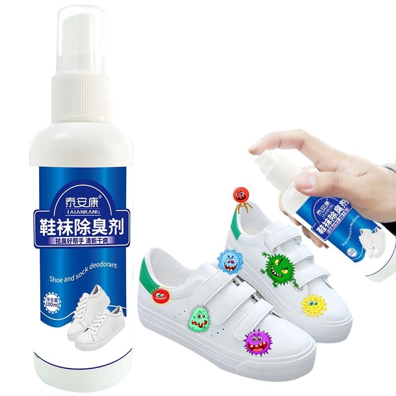Chai xịt khử mùi giày hôi chân diệt khuẩn giày dép đánh bay mùi hôi mini công nghệ Nano bạc hương thơm dễ chịu ngừa vi khuẩn dung tích 100ml dễ mang theo người, Chai xịt khử mùi