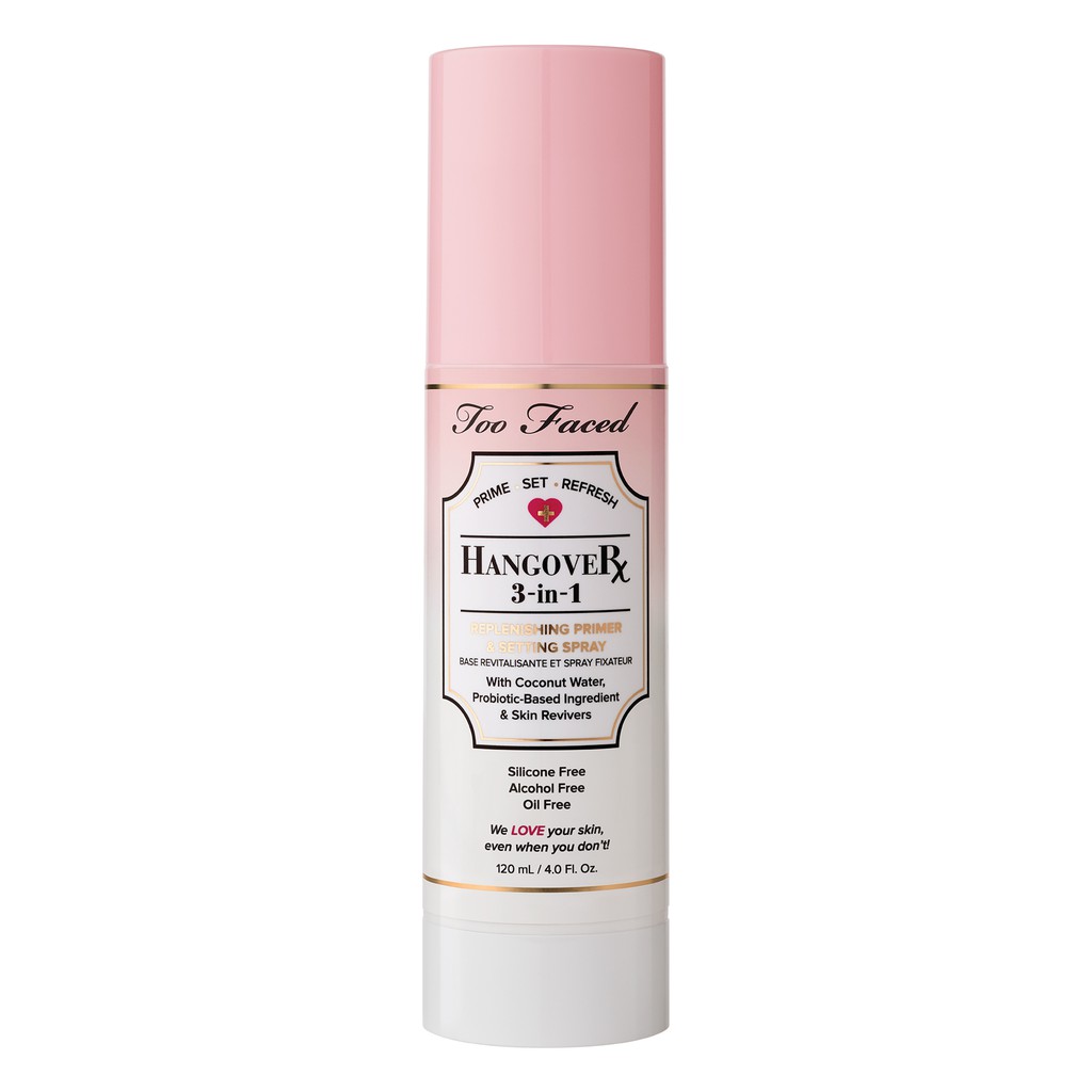 [HCM]Xịt lót trang điểm Too faced - Hangover (replenishing primer & setting spray)