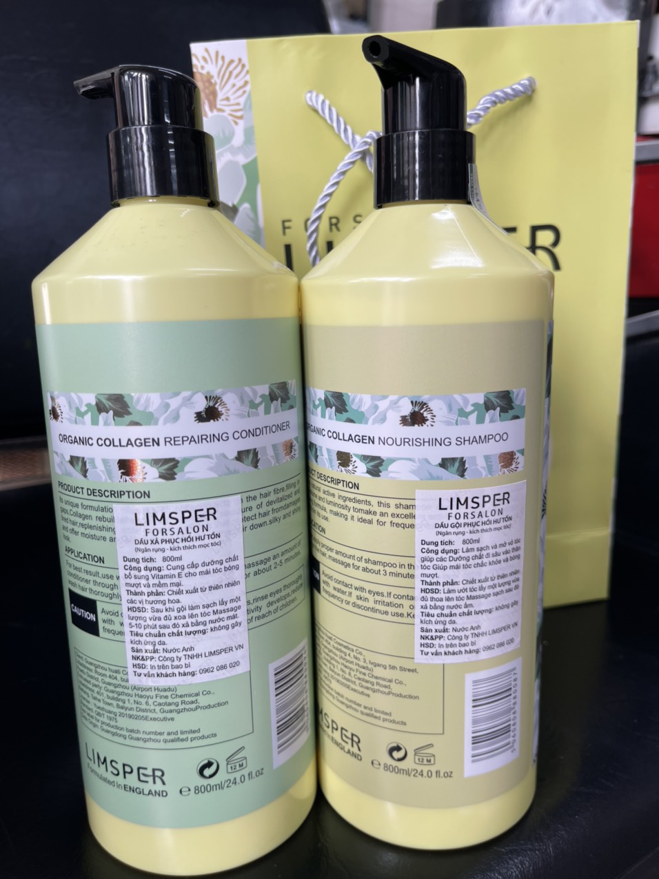 Cặp dầu gội xả siêu mượt LIMSPER