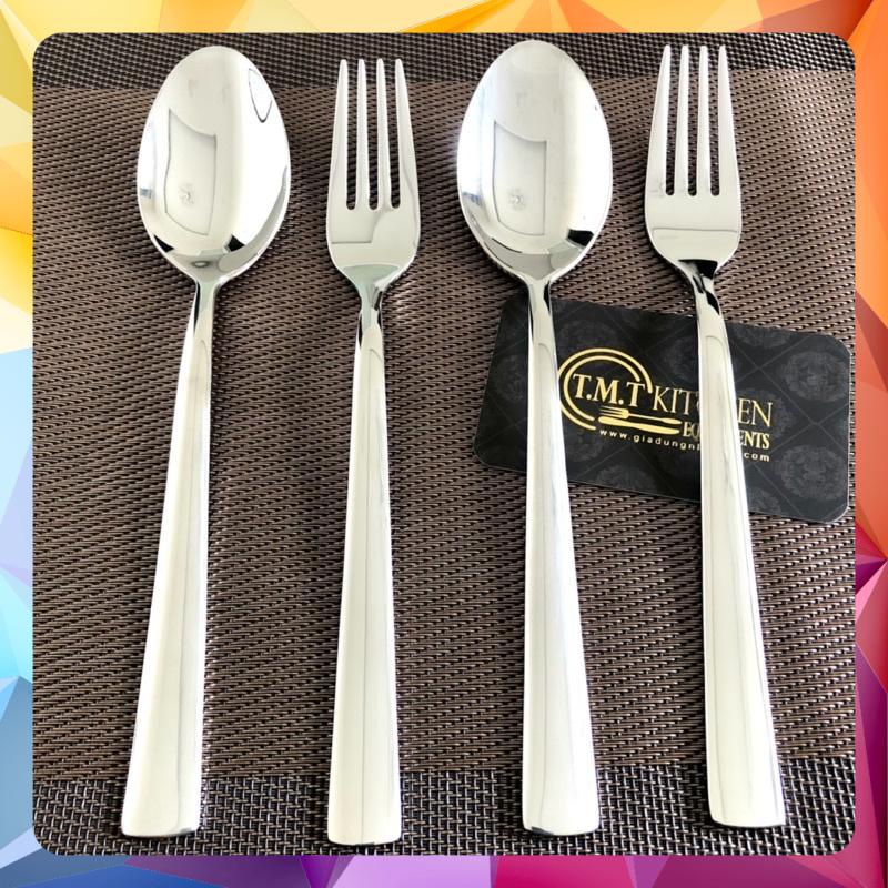 Combo 4 muỗng nĩa ăn đức wmf cromargan - inox 18/10