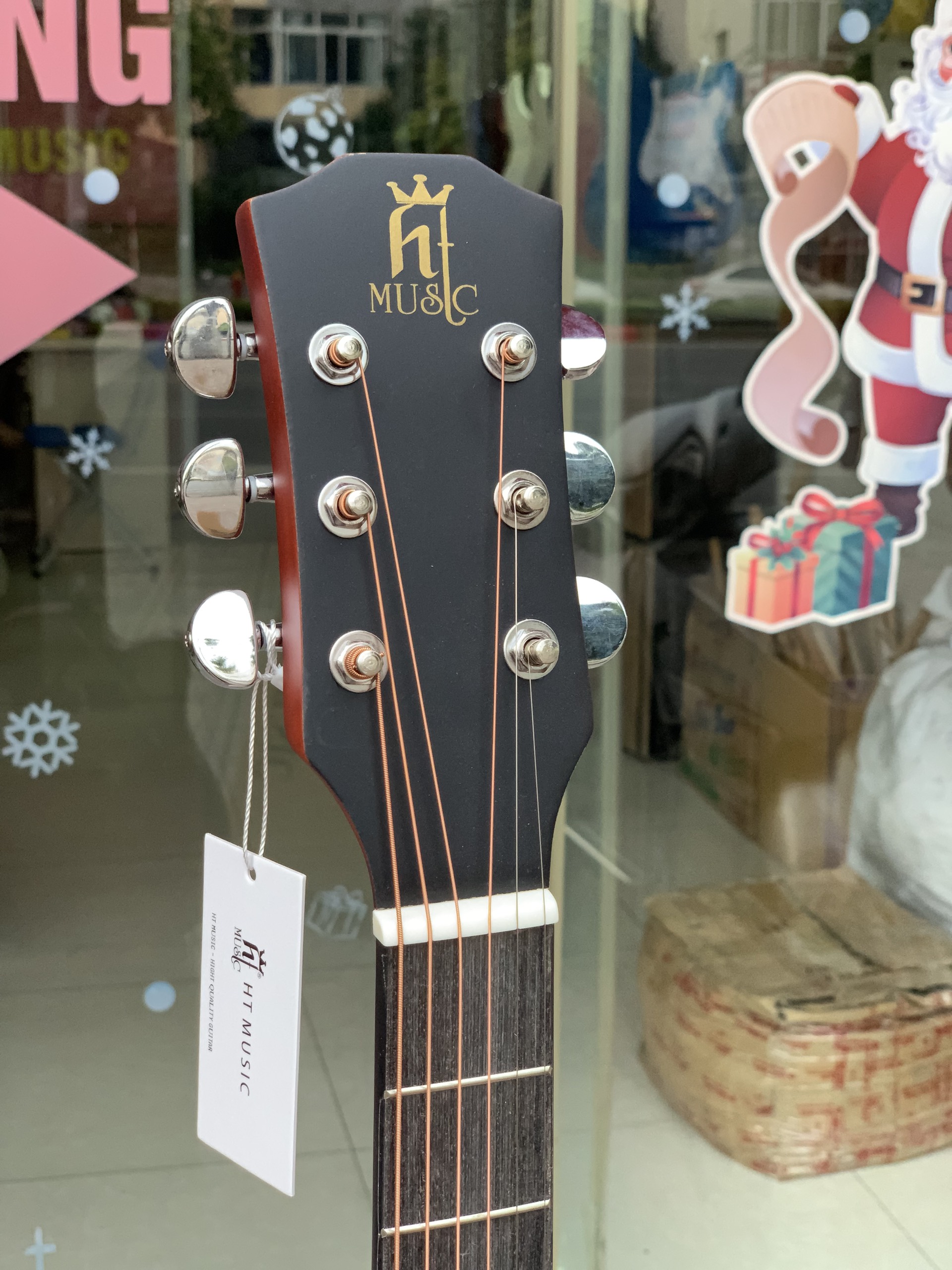 [Tặng kèm phụ kiện] Đàn guitar acoustic HT Music HT-89