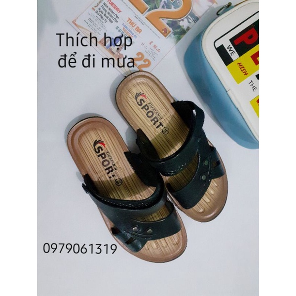 (Ảnh thật) Dép sandal nhựa giả da