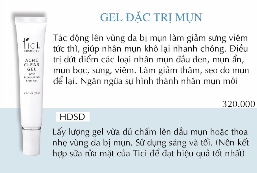 Gel Giảm Mụn Tici Acner 07 FL.OZ (20ML)