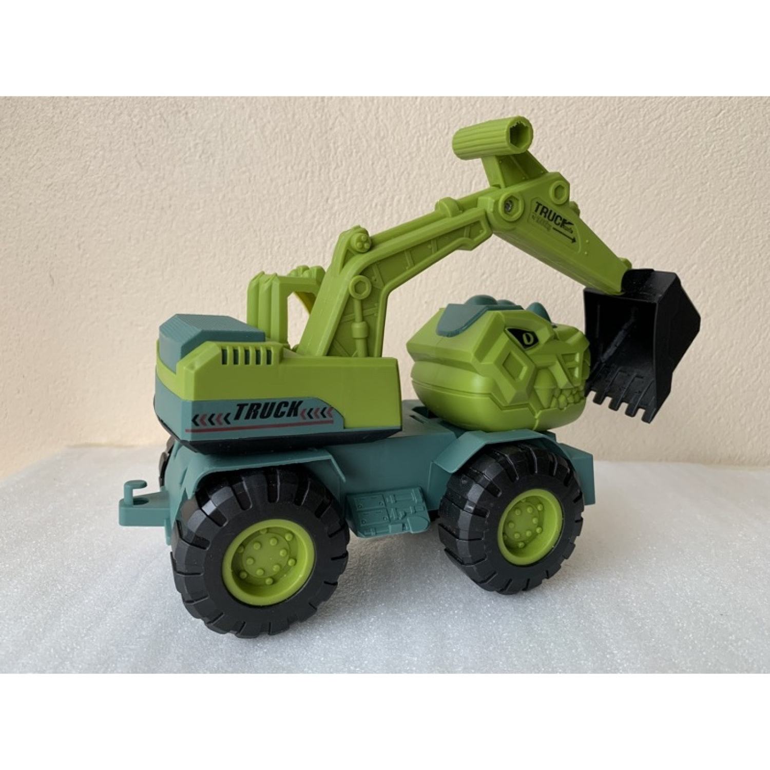Đồ chơi mô hình xe khủng long chở thú, xe khủng long cẩu chạy đà SHOP MẸ BÚN