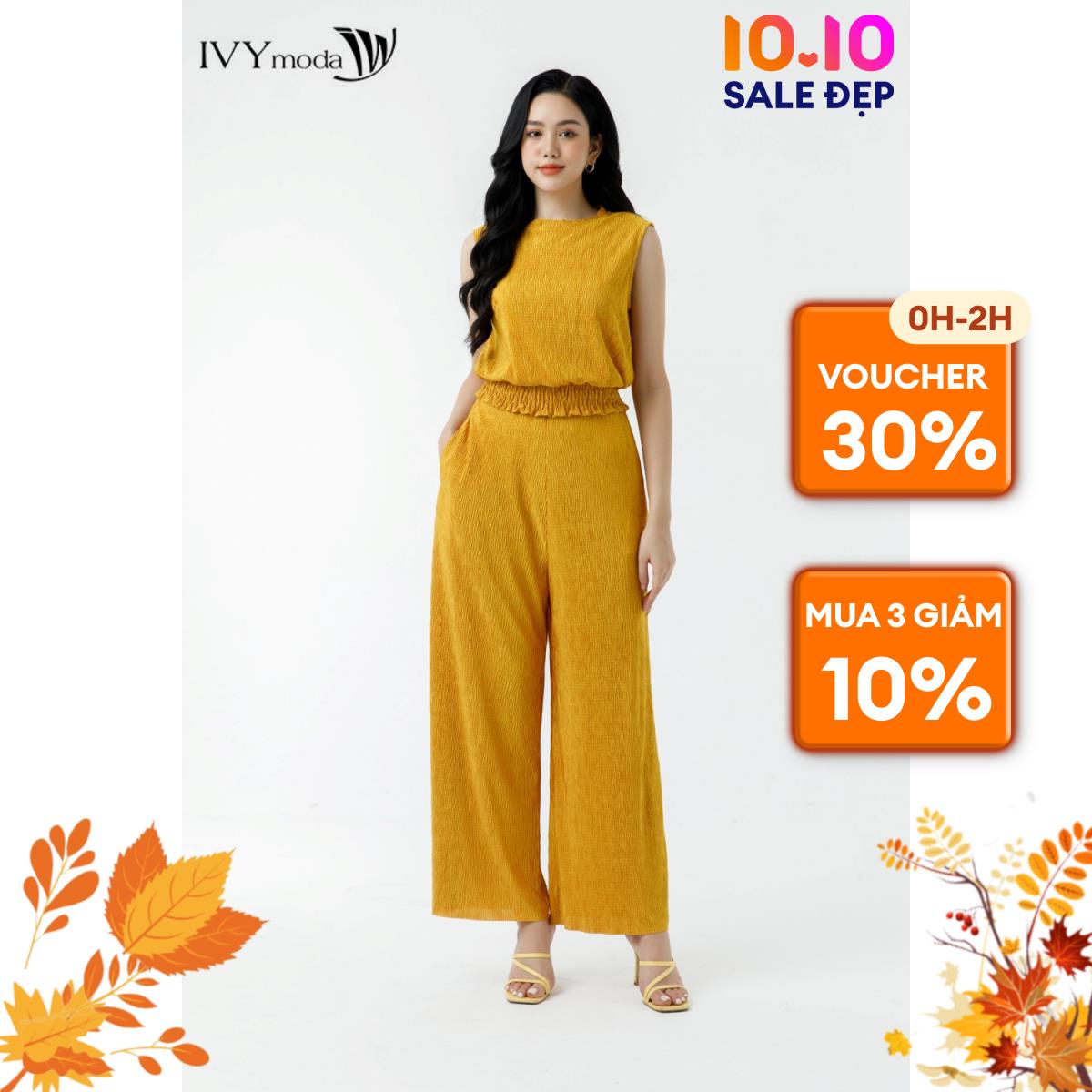 Set lụa dập vân IVY moda MS 15B9317