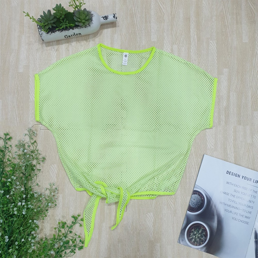 Áo croptop lưới nữ thể thao cá tính cho các bạn nữ năng động