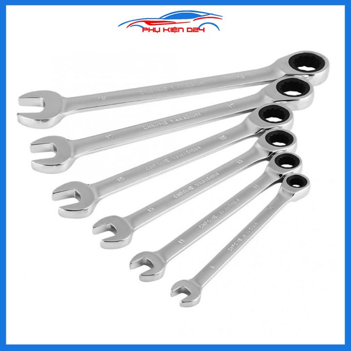 Bộ cờ lê đa năng từ 8-19mm ANTON thân thẳng cao cấp