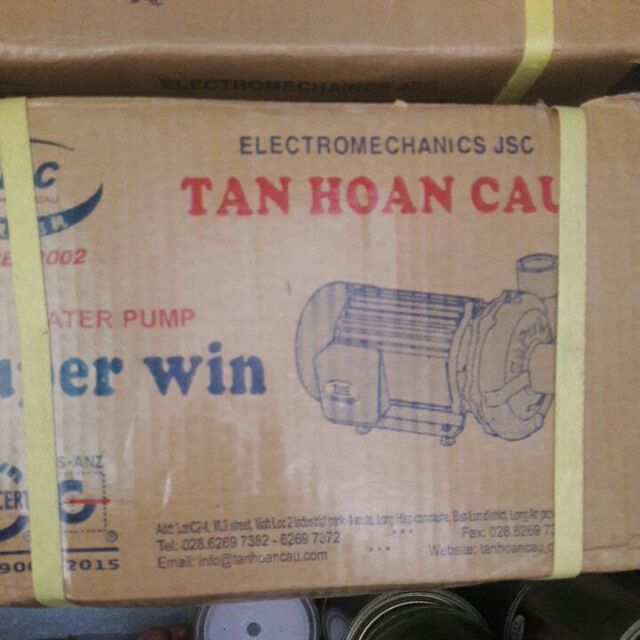 Máy bơm (Tân Hoàn Cầu) 1.0 Hp đến 2.0 Hp (1 đến 2 ngựa) - Super win - 1.5 Hp - Super win - 1.5 Hp