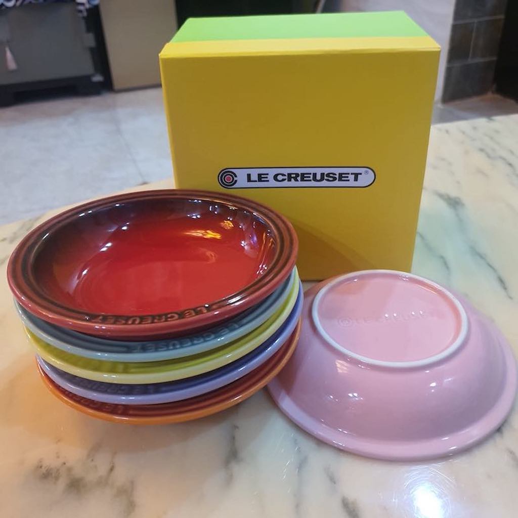 Le Creuset Đĩa 6" (15.3cm) hộp 6 cái ( Màu ngẫu nhiên ) - Le Creuset Mini Round Plate, Rainbow 6"