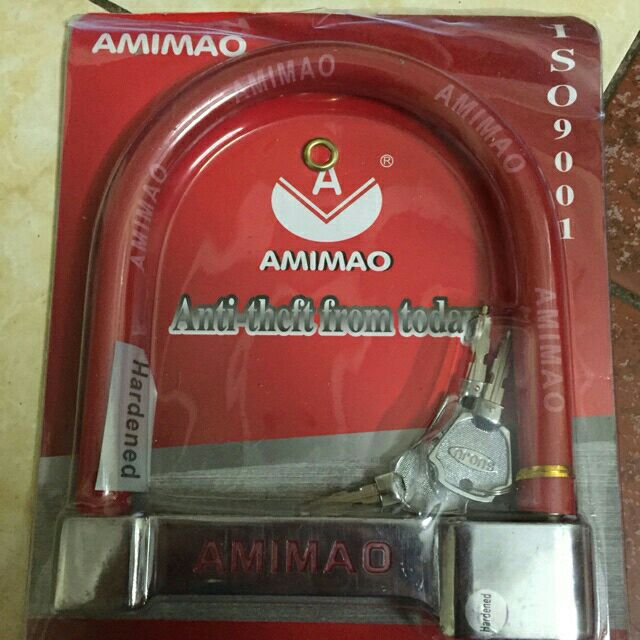 Khóa  chữ U Amimao chống trộm